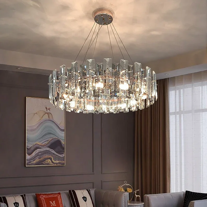 Modern Luxury Crystal Chandelier For Living Room Luxury Hall Fashion Home Dining Bedroom Lamp Home Decor Kitchen Pendant lights