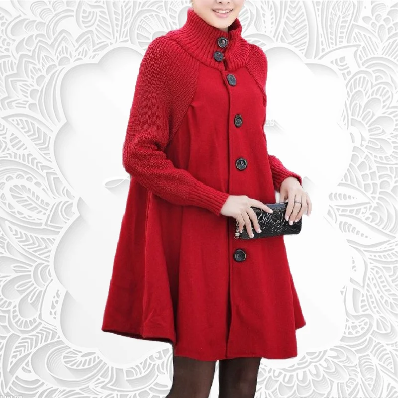 Feminino 2019 Women Autumn Winter Cassic Simple Wool Long Coat Female Robe Outerwear Manteau Femme
