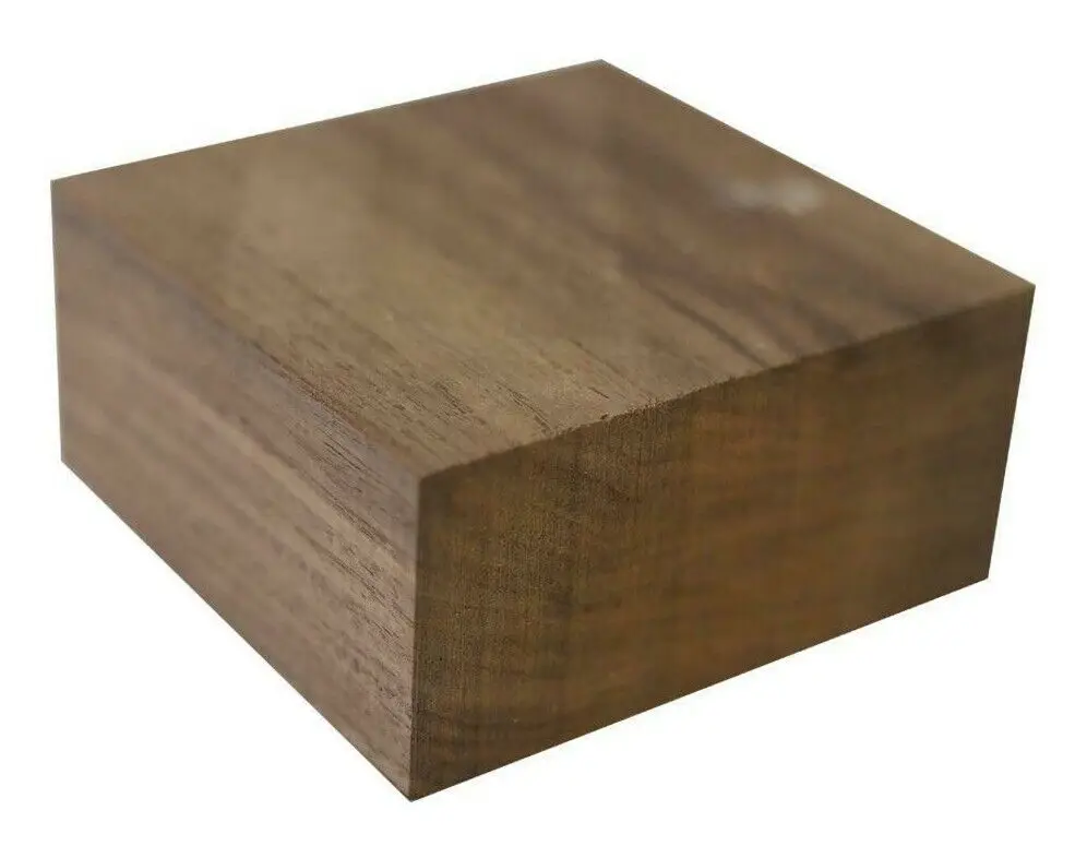 

Black Walnut Bowl/Platter Turning Blank Square Wood Block Lathe 5"x5"x3" (1 Pc)