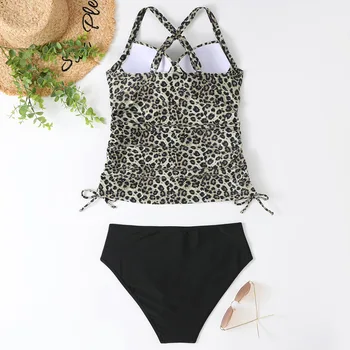 Summer Two Pieces Swimsuits Woman High Waisted Swimwear Female Tankini Sets Beach Wear Bathing Suit Sports Women Swimming Suit - Image 6