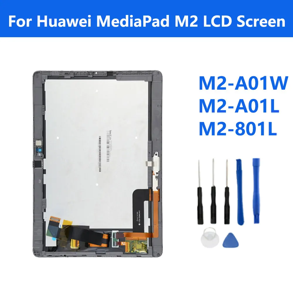 새로운 화웨이 MediaPad M2 10.0 M2-A01 M2-A01W M2-A01L LCD 디스플레이 터치 스크린 패널 디지타이저 어셈블리