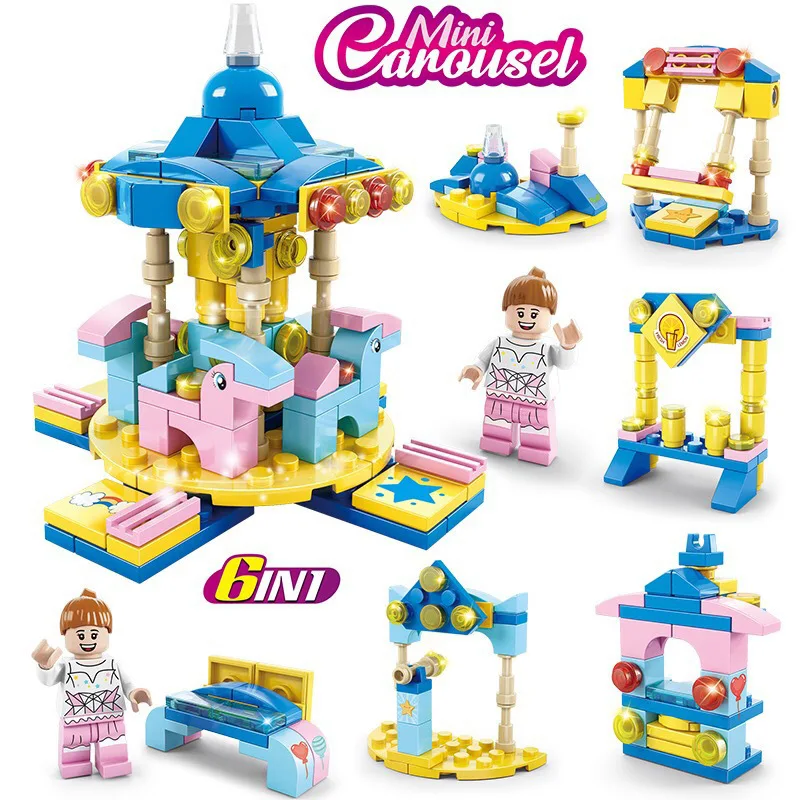 Princess Snack Car Building Set - Construction Brick Toy