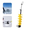Cordless Nylon Corrosion Resistance Ice Drill Auger with Centering Point Blade 8In Ice Auger Bit for Ice Drilling 3