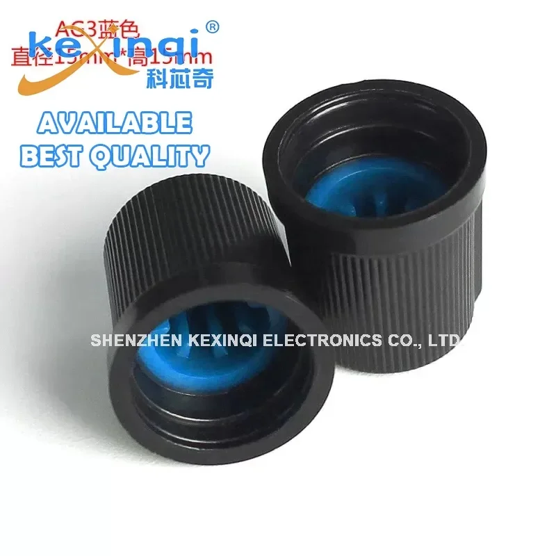 10pcs AG3 Switch Hat Cap WH148 RV09 EC11 Plastic Rotary Switch Knob 15*17mm Shaft 6MM Potentiometer Power Amplifier