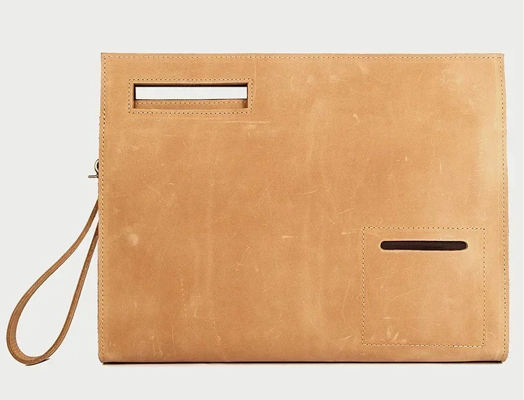Genuine Leather Business Briefcase File Bag