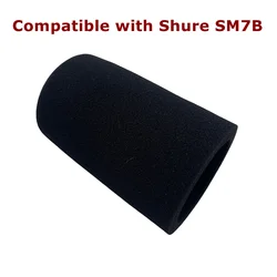 Professional Noise Reduction Microphone Pop Filter Cover with Sponge Foam Replacement (Black)