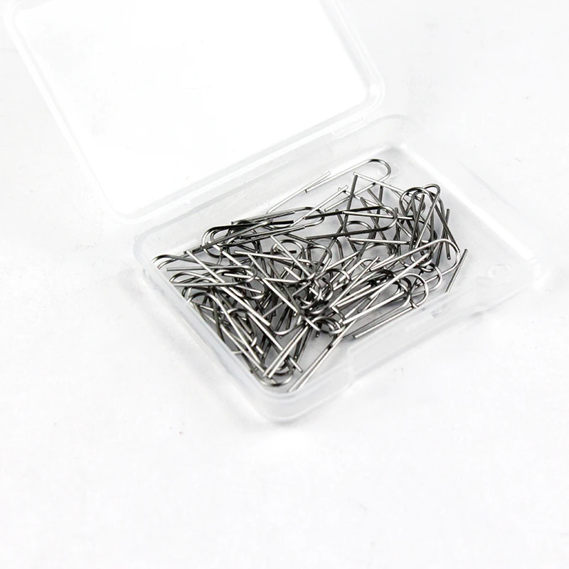 50/100PcsHigh Temperature Resistance Tungsten Wire Hanging Firing Pottery Ornament Hanger U-Shaped Hooks Burning Needles