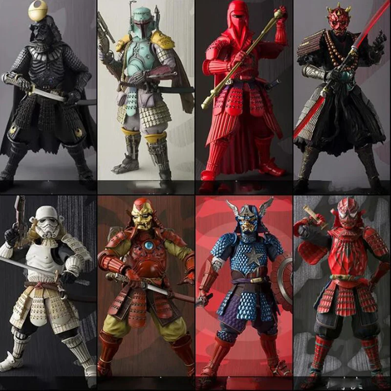 Star Wars Figure Samurai Taisho Death Armor Darth Vader Maul Boba Fett Akazonae Royal Guard Taikoyaku Stormtrooper Action Figure