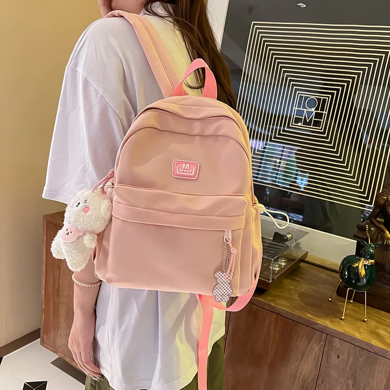 Cute Bags for Girls Backpacks for High School Popular Pink Blue Black Color Girls Sports Cartoon Backpack for Travel