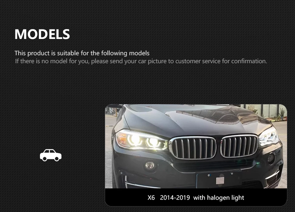 AKD Head Lamp for BMW X5 X6 F15 F16 LED Headlight 2014-2018 Headlights F15 F16 F85 DRL Turn Signal High Beam Angel Eye Projector