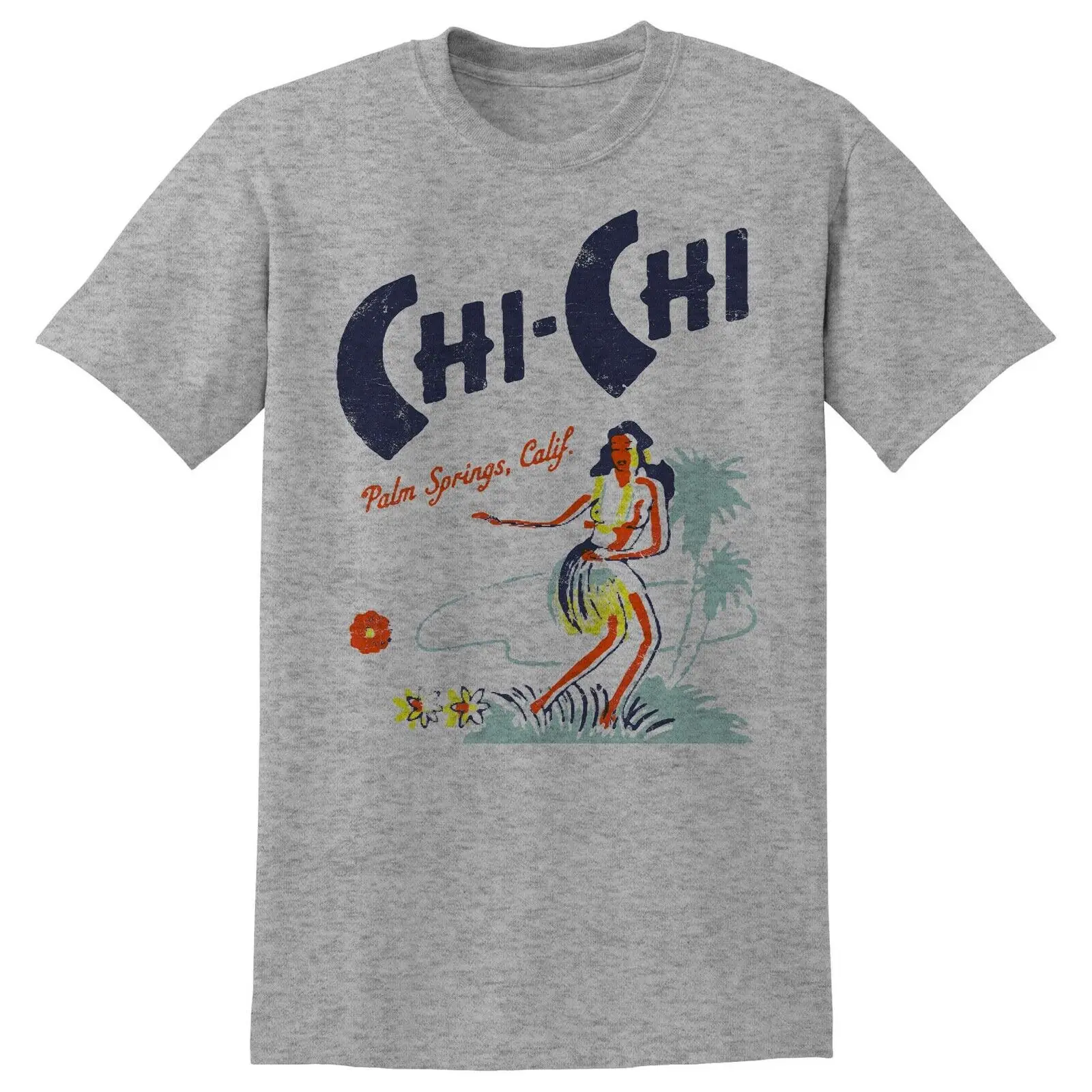 Retro Tiki Tee T Shirt Bar Ristorante Tazza Rum Polinesiano Chi Palm Springs Ca