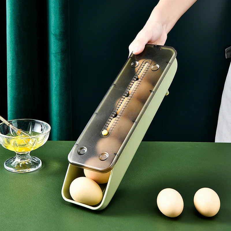 

Egg Storage Box Refrigerator Organizer Food Containers Egg Fresh-keeping Case Holder Tray Dispenser Kitchen Storage Boxes New