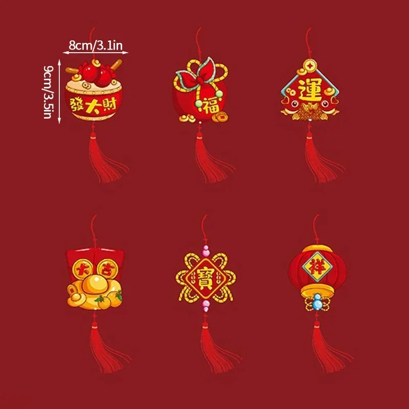 6pcs Chinese Spring Festival Hanging Tassels Ornaments China New