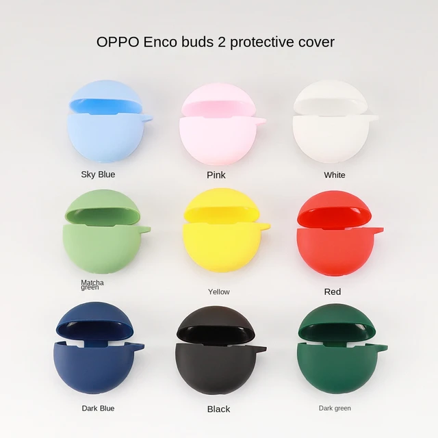 New 1pc Silicone Earphone Protective Case for OPPO Enco buds 2 Cover  Shockproof-Shell Washable Housing