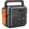 Portable Power Station 300W (Peak 600W) 296Wh Solar Generator with 110V Pure Sine Wave AC Power Socket and Spare Lithium Battery 1