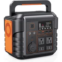 Portable Power Station 300W (Peak 600W) 296Wh Solar Generator with 110V Pure Sine Wave AC Power Socket and Spare Lithium Battery 1