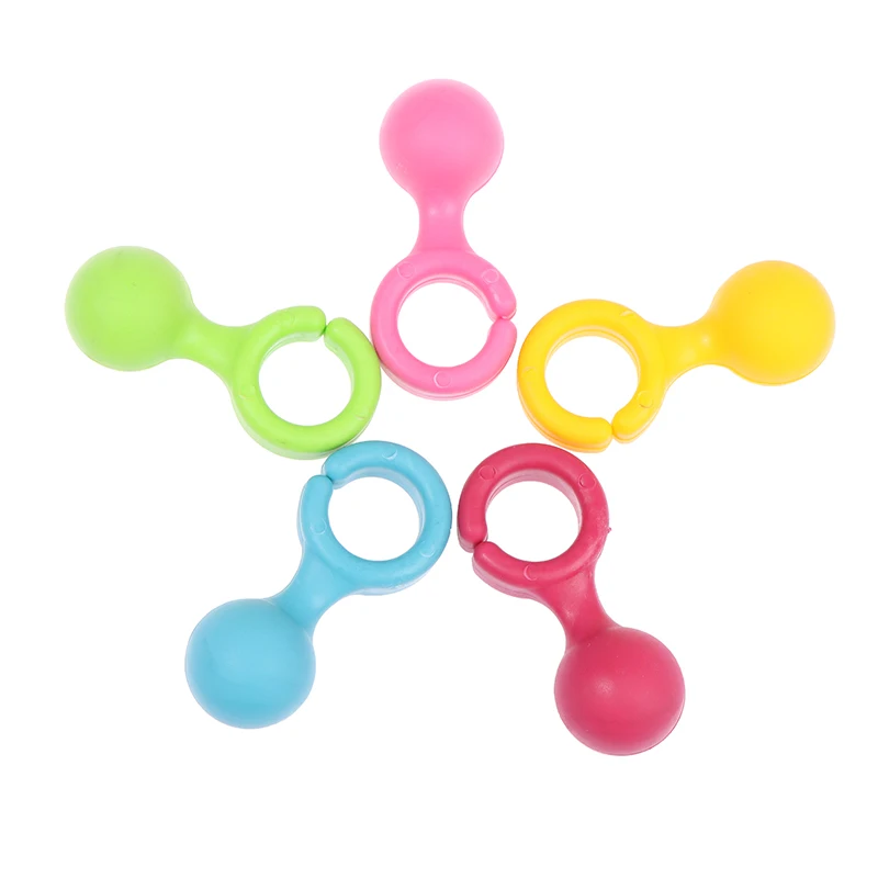 5pcs/Set Yellow Portable Umbrella Holder Easy-to-Use Clip On Desk Table Rest Walking Stick Cane Rack