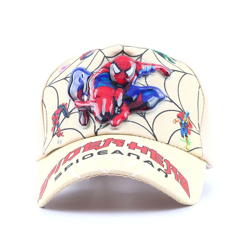 Disney Anime Led Light 3D Spiderman Baseball Cap For Boys Cartoon Autumn Baby Hats Spider Man Children's Sun Caps Kids Hat Cap 6