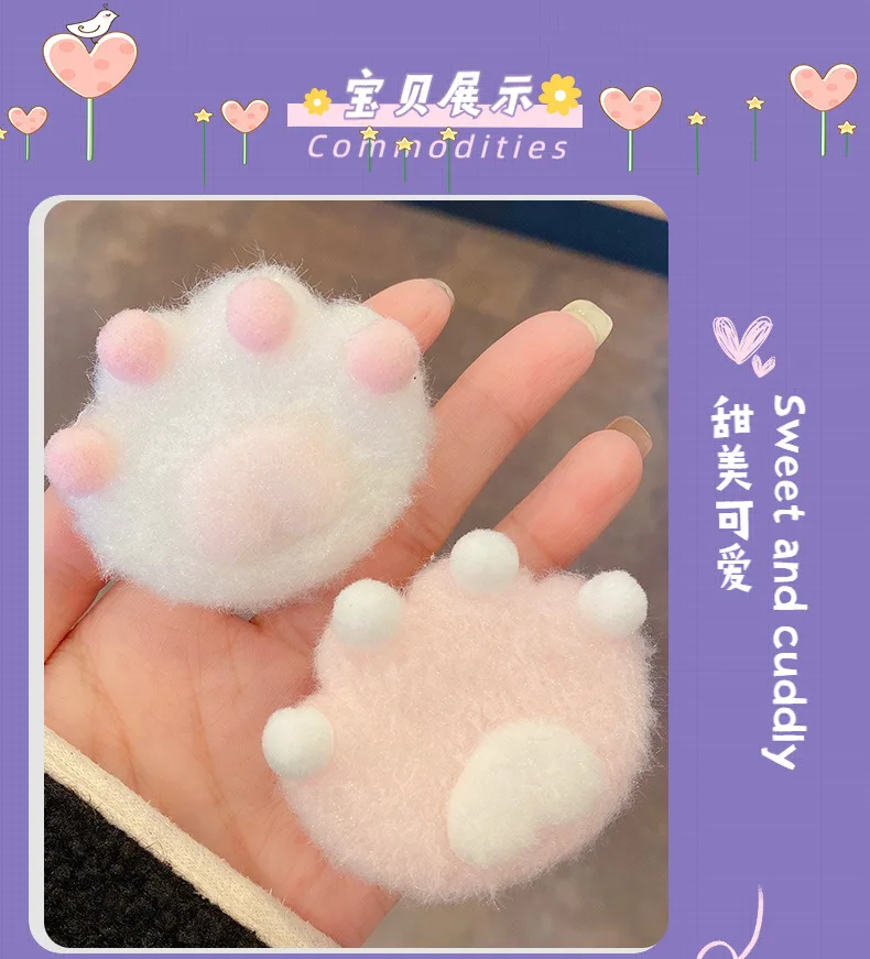 Bonito dos Desenhos Outono e Inverno Acessórios de Cabelo Par de Pelúcia Animados Gato Garra Hairpin Anjo Asas Amor Rosa Doce 15 Computers & Electronics