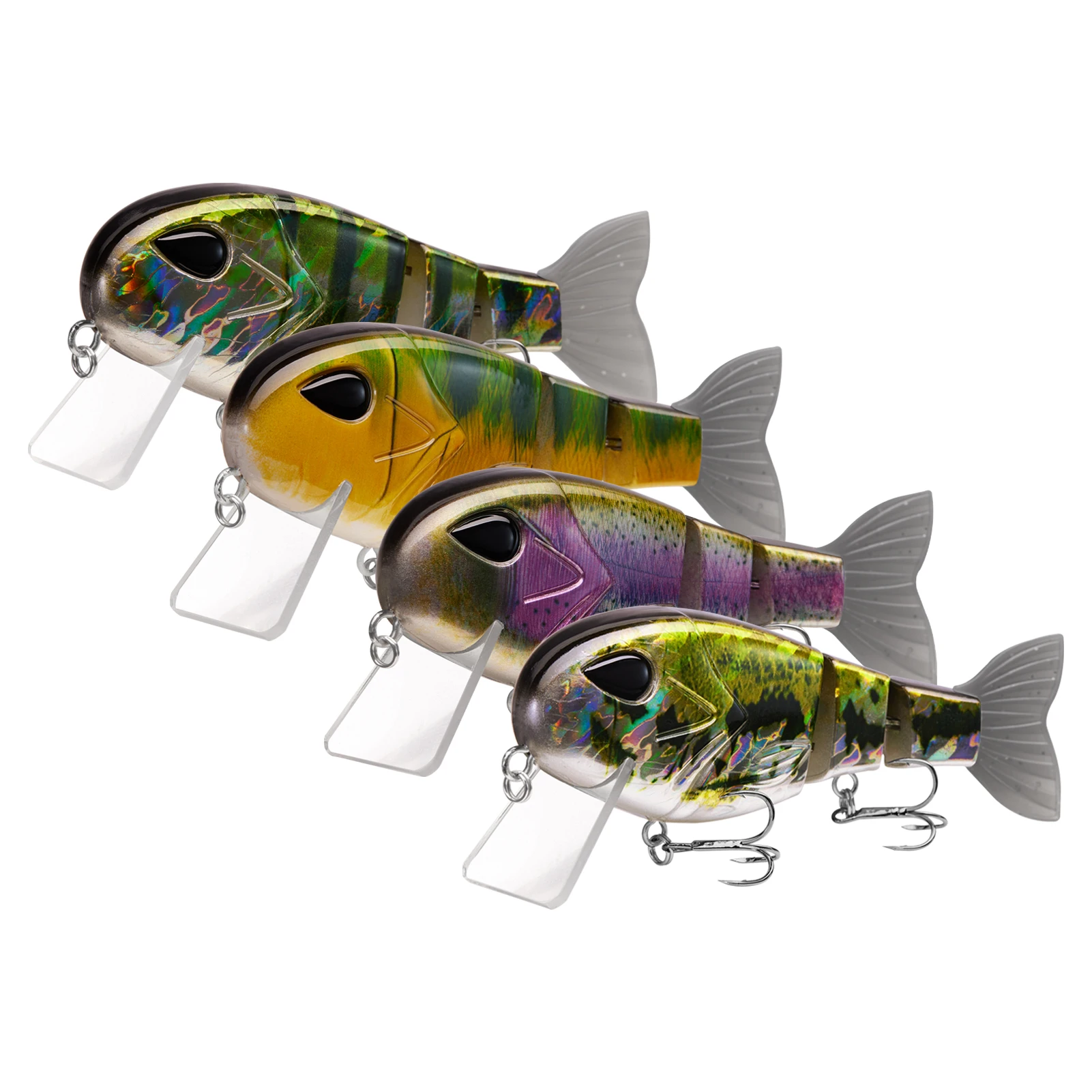 BASSDASH Topwater Bass Fishing Lures Floating Swimbait Subsurface