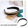 12 Pcs Base Headband Hair Accessories for Girls Blank Hoop Plastic Headbands Material Unique Women DIY Hairpiece Plain 6