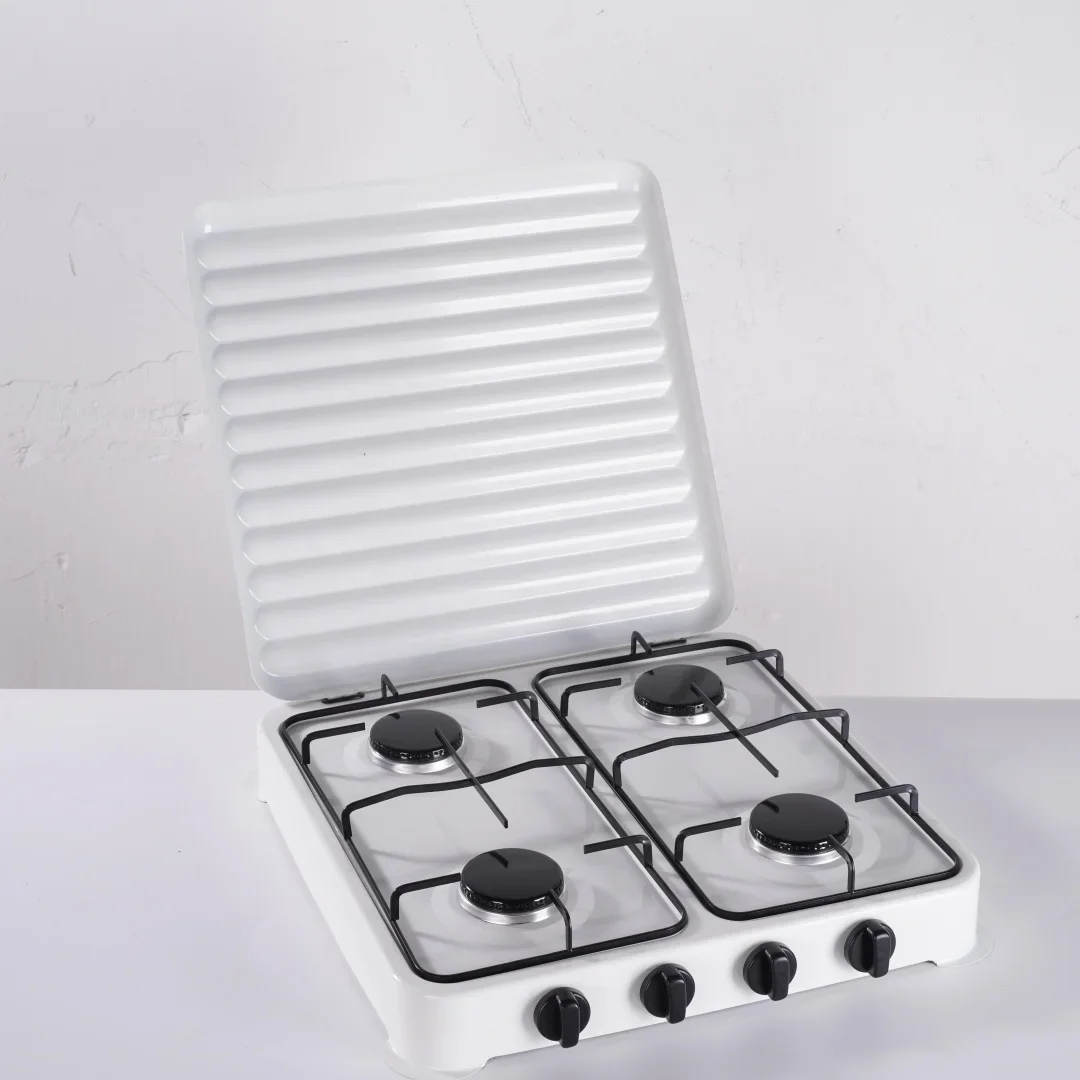 Popular High Quality Camping Gas Stove Stainless Steel Butane Gas Stove Table Top 4 Burner net celebrity durable type