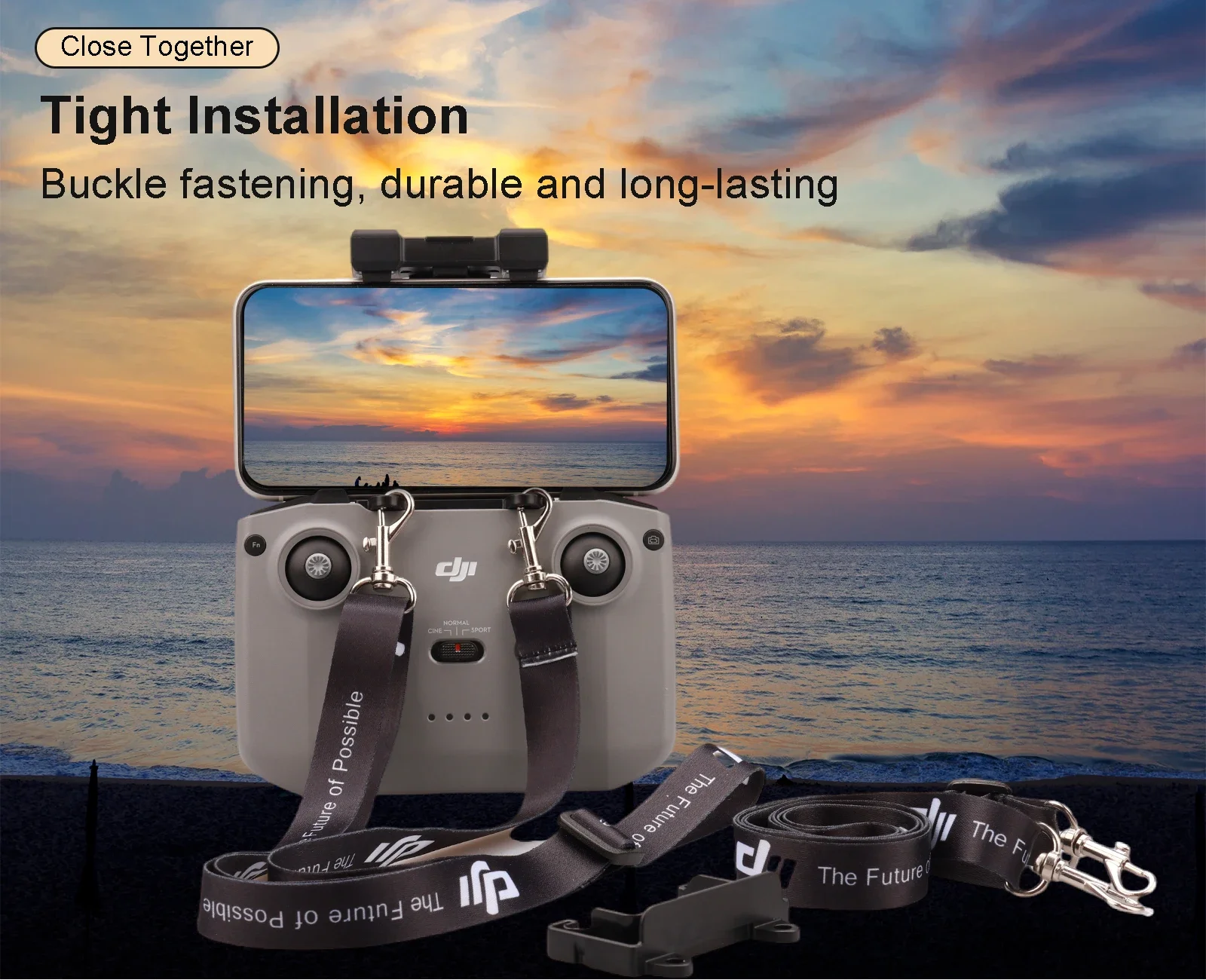 Description Picture 3 of itemRemote Controller Lanyard Strap w Fixed Hook for DJI Mini 3 4 Pro/MINI 2/Air 2S/3/Mavic 3/ DJI RC N1 N2 Drone Accessories