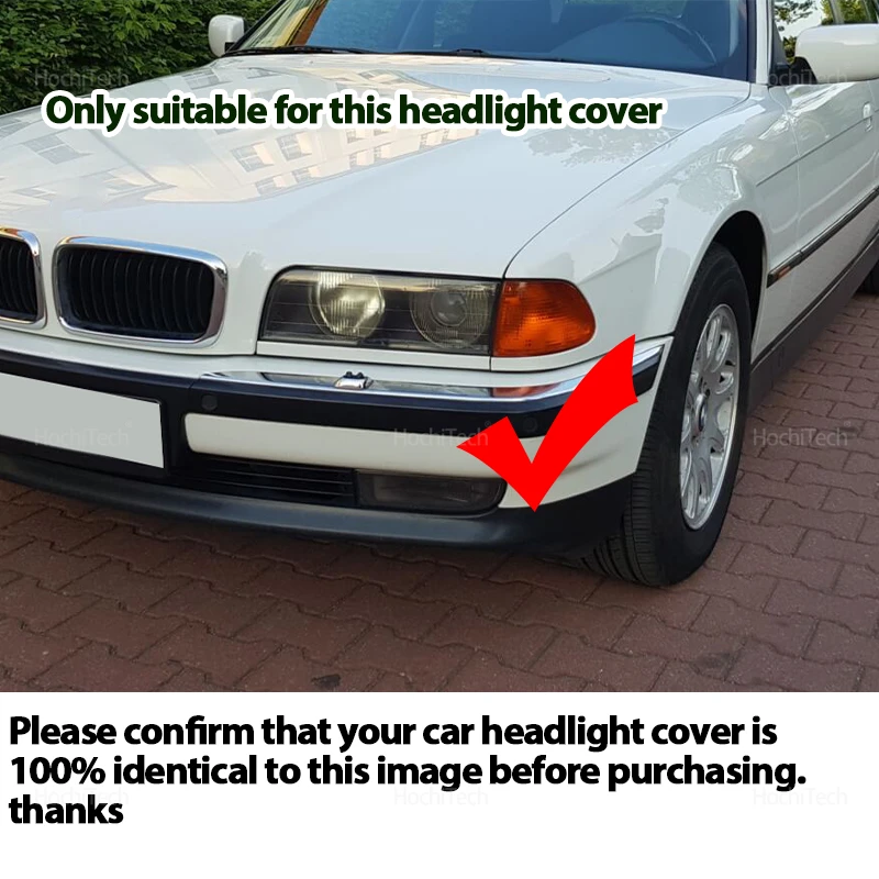 BMW 7 시리즈 E38 1994 1995 1996 1997 1998용 전면 헤드램프 커버 헤드라이트 쉘 투명 램프쉐이드 렌즈 헤드램프 쉘