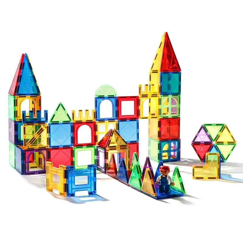 Magnetic Building Blocks Romboss 1Set Big Size Designer Magnet for Montessori Educational Constructor for Children Gifts magnetic building blocks magnetic assembly toy