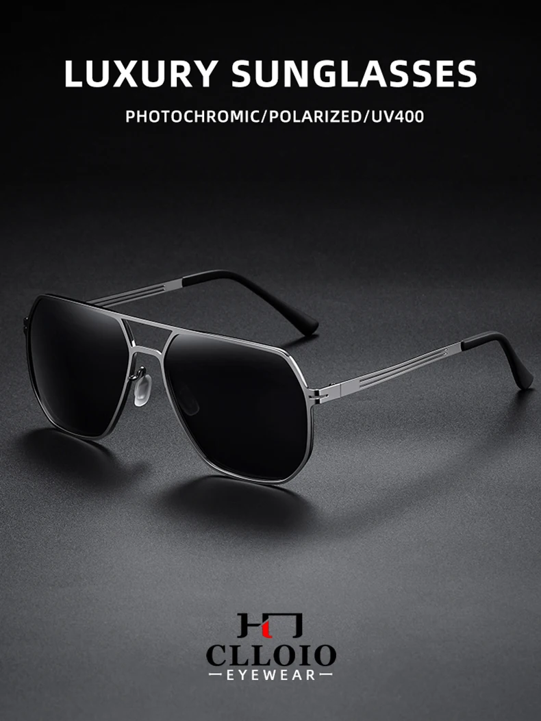 CLLOIO Vintage Polarisierte Sonnenbrille Männer Klassische Driving Shades Sonnenbrille Vintage Reise Angeln Sport Brille Radfahren Brille – Detail 3