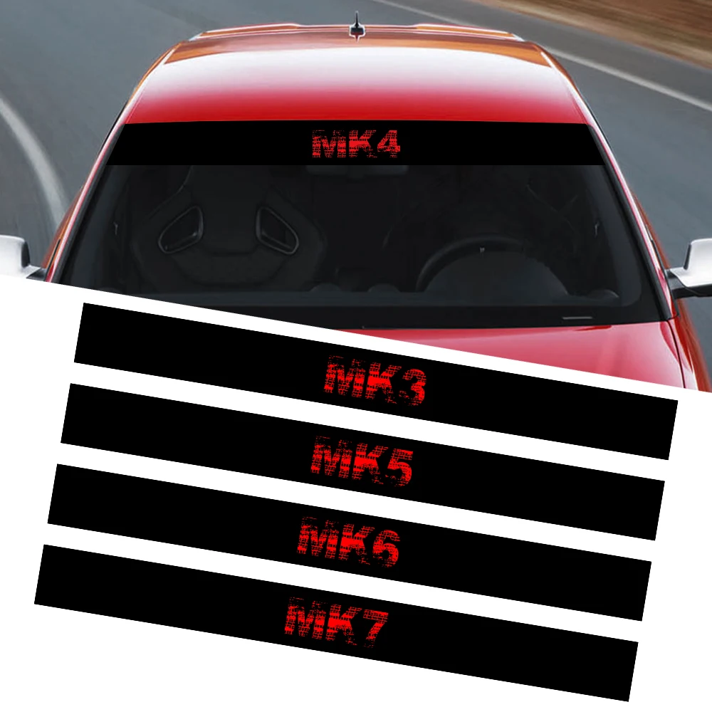 AutocollantsdePareBriseAvantdeVoitureAccessoiresAutomobilesducatifsenPVCpourVWGolf