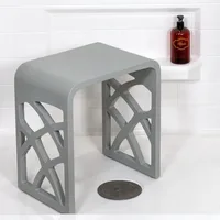 M3 Bathroom Shower Chair, Pure Grey Matte,19 lbs - Shower Chair for Inside Shower, Shower Seats for Elderly,Disabled, Adults 2
