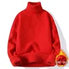 One Body Mink Fleece for Men Plus Fleece Thick Knit Turtleneck Line for Autumn and Winter Warm Loose Base Shirt Harajuku Sweater 6