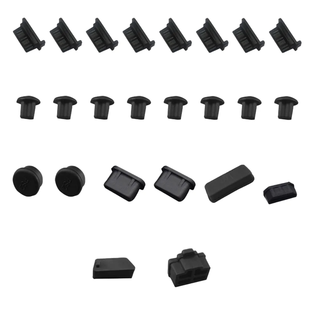 

24 Pcs Computer Motherboards Dust Plug Interface Anti Cover Silicone Port Computer Stopper Silica Gel