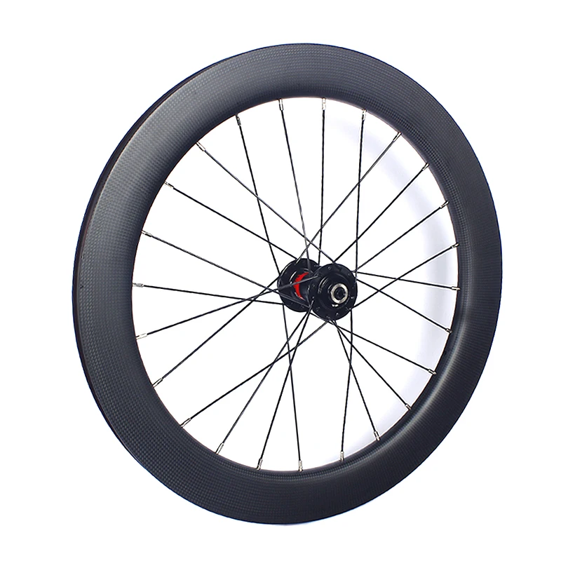 Novatec-Carbon Fiber Bicycle Wheelset, Disc Brake, Centre Lock, 40, 451, 50mm, 24H, 100x135mm Fold Bike Wheel Set, D791, D792, 2