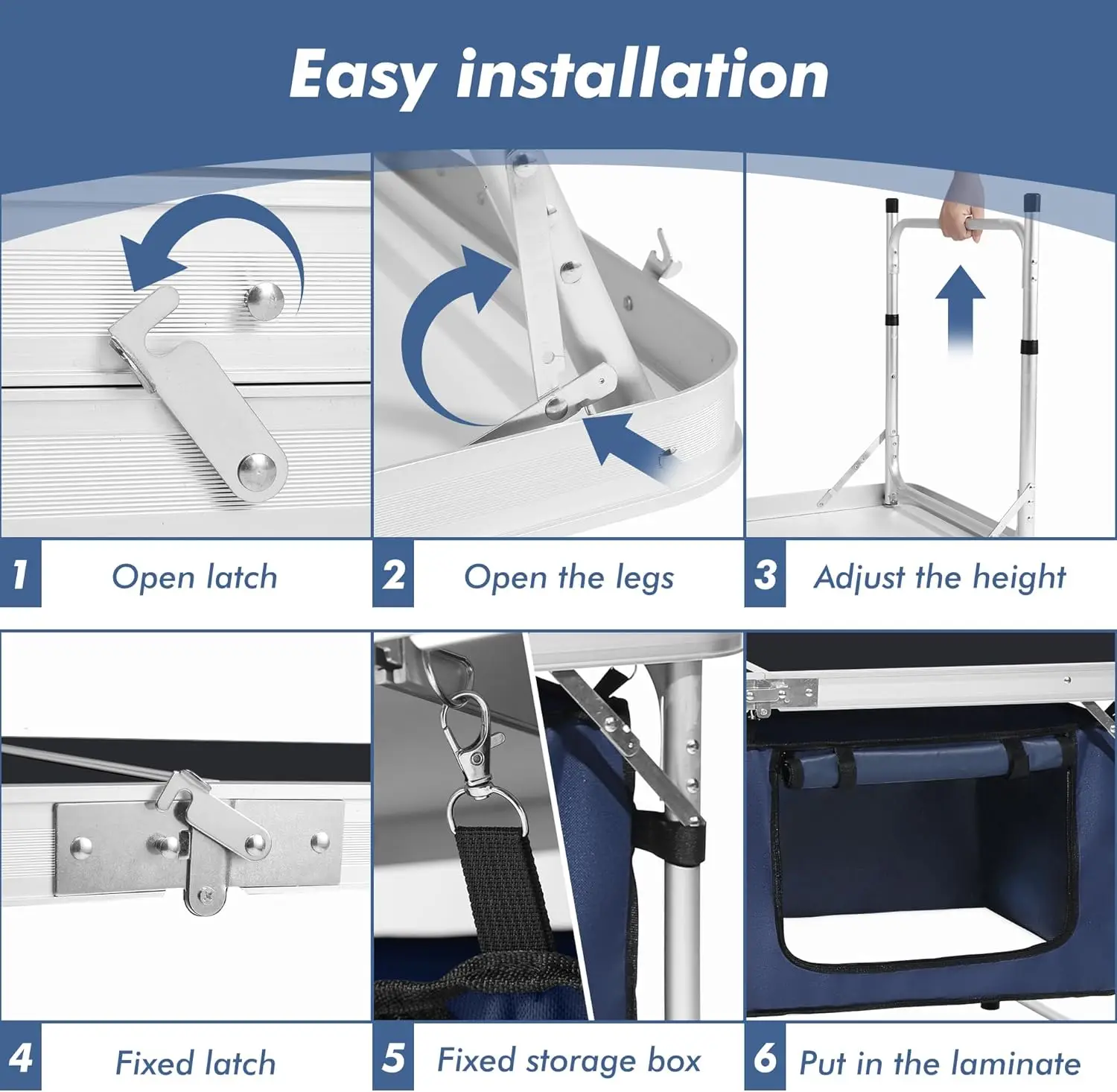 Camping folding table - image 3