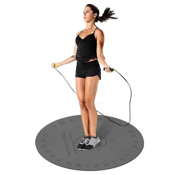 Jump Rope Mat Workout Skipping Rope Mat Thick High-Density Yoga Cardio Pad For Indoor Outdoor Floor Jump Roping