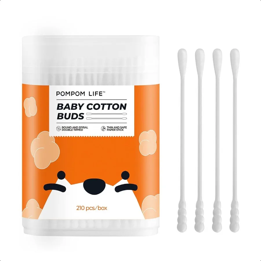 Biodegradable Baby Cotton Swabs for Hygiene