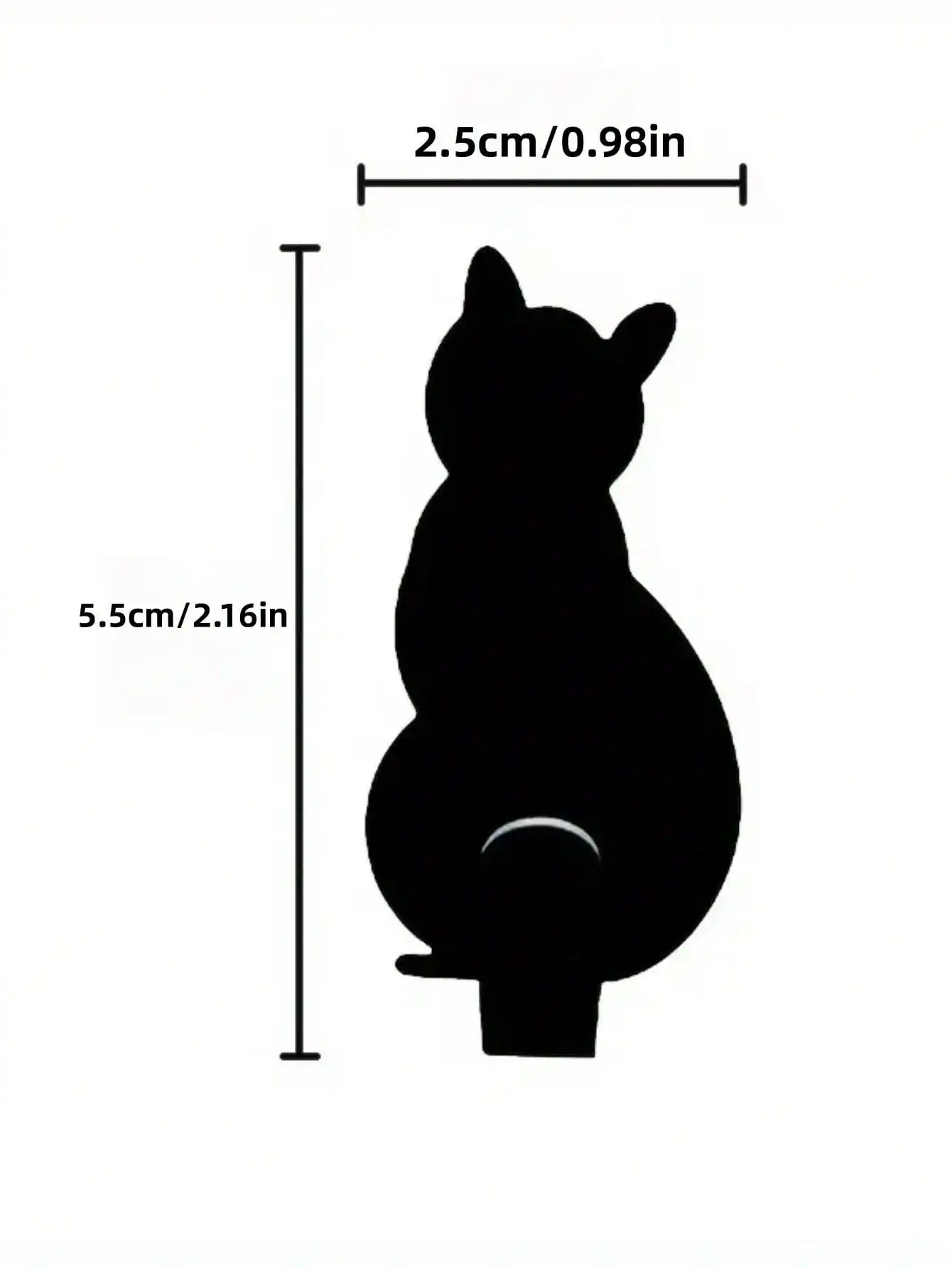 2pcs 304 stainless steel wire drawing process cat shape strong viscose strong load-bearing anti-rust hook, hanging storage key 4