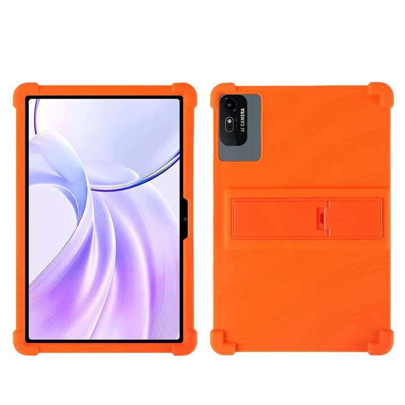 Kids-Friendly Soft Silicone Protective Tablet Stand Cover, 10.95-Inch