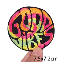 Buy Cartoon Letter Embroidered Patch Stripe Iron On Patches For Clothing Thermo-adhesive Patches On Clothes Tape TV Patch Sticker Online - Image 5