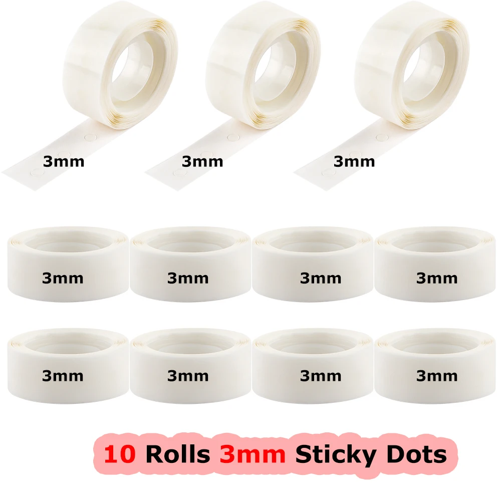 Bundle Deals 5-10rolls Ultra Thin Adhesive Dots Clear Mini Glue Dots for  Beads Embellishments Permanent Sticky DIY Craft Dots - AliExpress