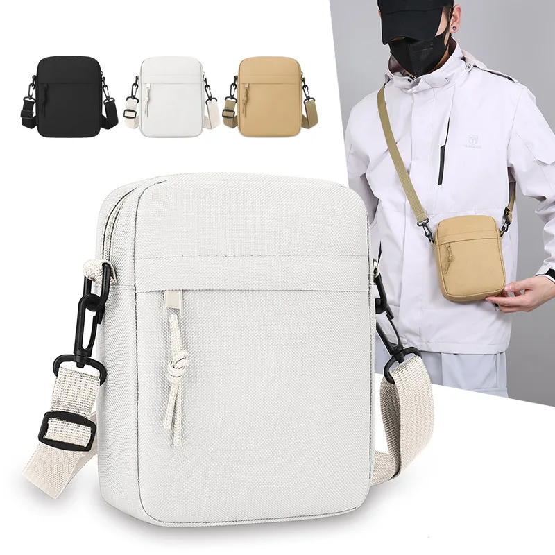 New Oxford Cloth Crossbody Bags Long Shoulder Strap Minimalists Tote Bag Black White Khaki Shoulder Bag Men Women