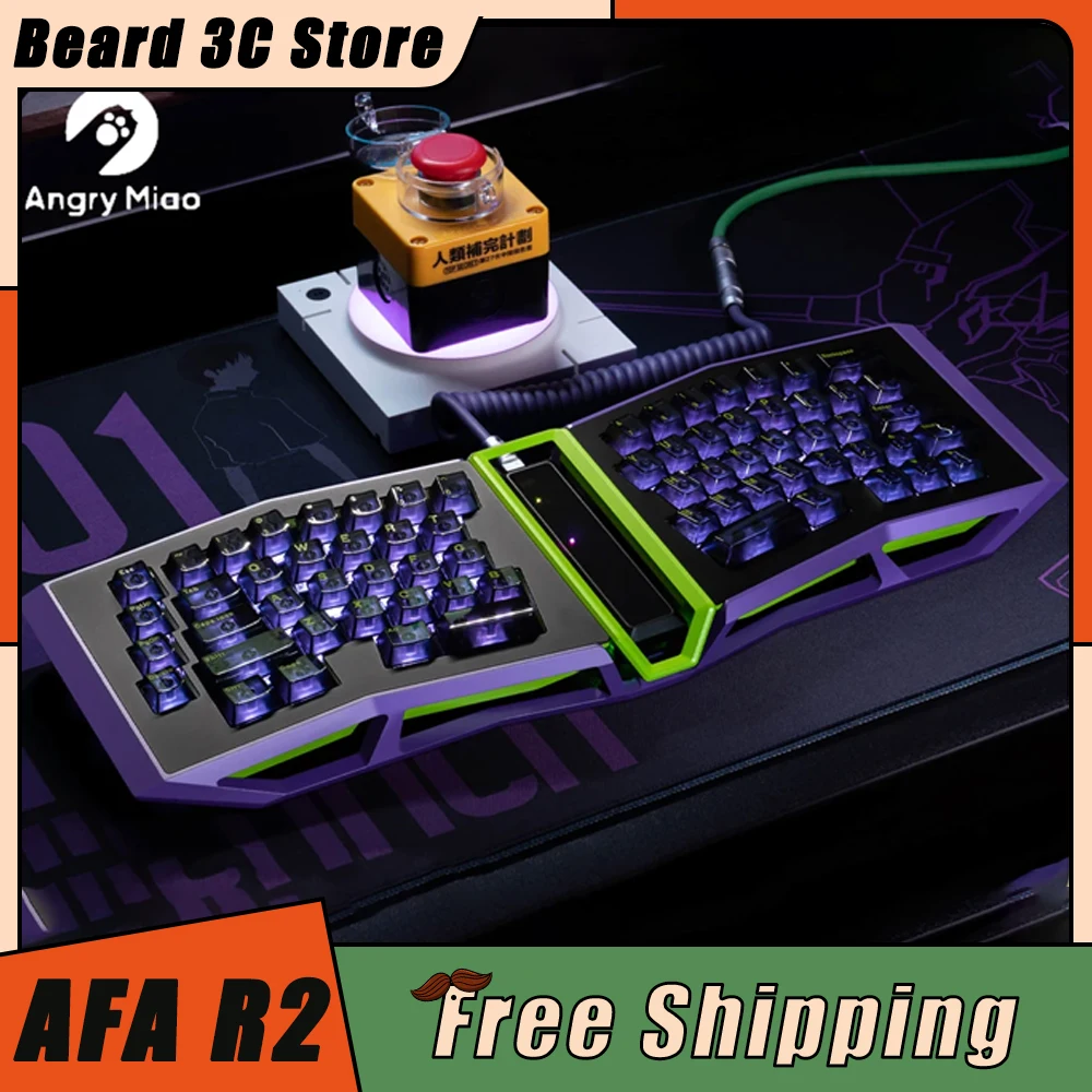 

Angry Miao AFA R2 Mechanical Keyboard Dual Mode Custom RGB Wireless Gaming Keyboard Hot Swap Low Delay Pc Gamer Accessories Gift