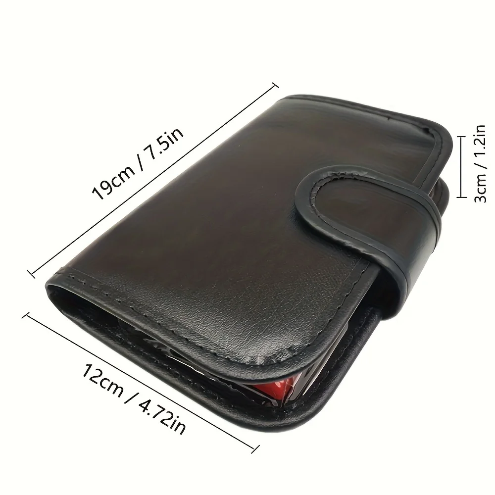 Weekly Pill Box PU Wallet Pill Tablet Portable Travel Pill Case Large 28 Compartments for Vitamins Fish Oils Supplements