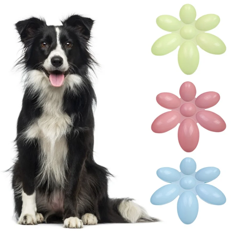 Petal Shaped Multi Functional Dog Cat Feeding Bowl