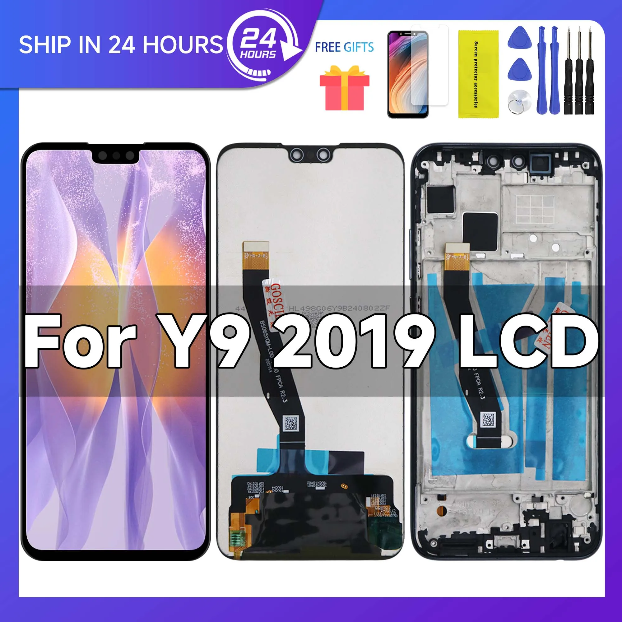 6 5 Original AMOLED LCD With Frame Replacement For HUAWEI Y9 2019 6-5-original-amoled-lcd-with-frame-replacement-for-huawei-y9-2019