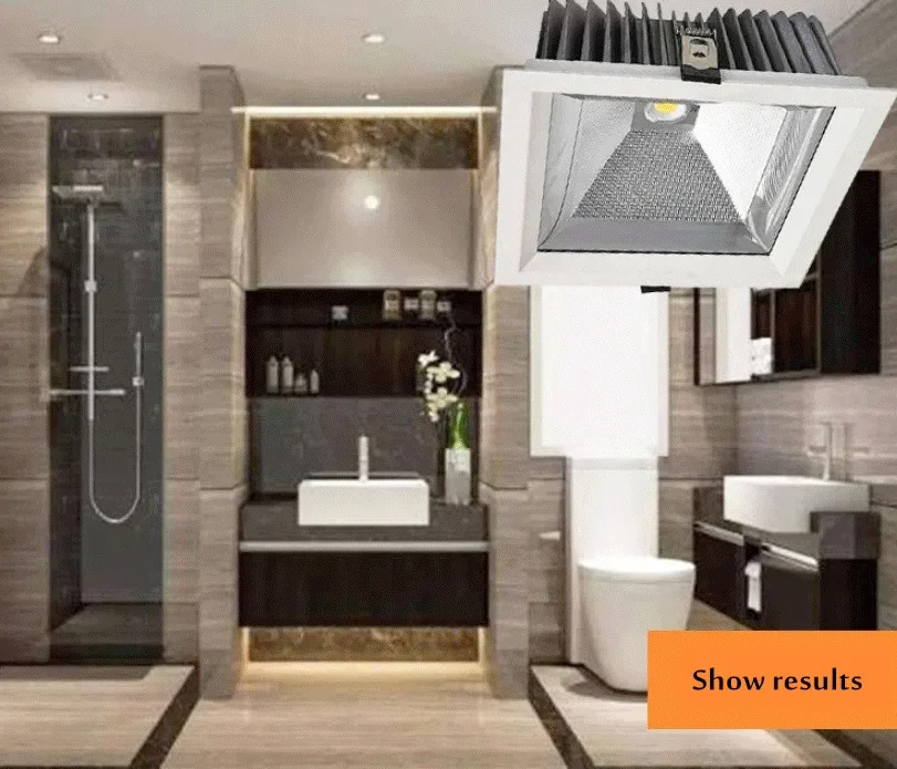 Embedded IP65 Waterproof Downlight 10W 15W 20W AC 90-260V COB Recessed Anti Fog Bathroom Kitchen Sauna Hotel Use LED Downlight