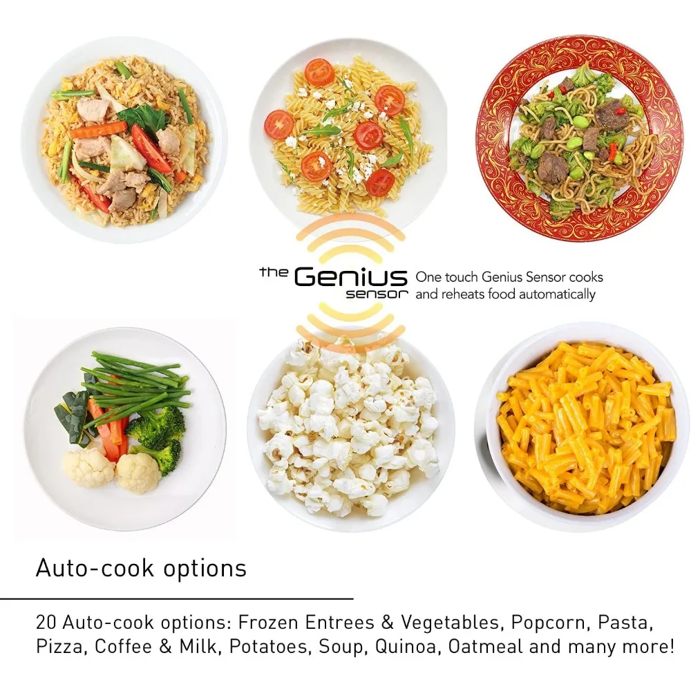 Microwave Ovens, Stainless Steel Countertop Inverter Technology and Genius Sensor, 2.2 Cubic Foot, 1250W, Microwave Ovens 3