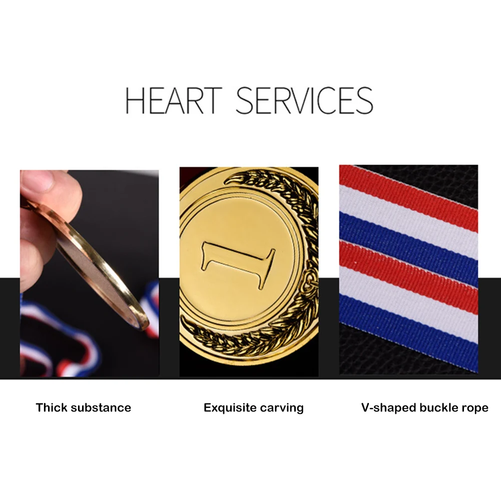 Winner Reward Medals Gold Silver Bronze for Souvenir Gift Outdoor Games Toy School Supplies